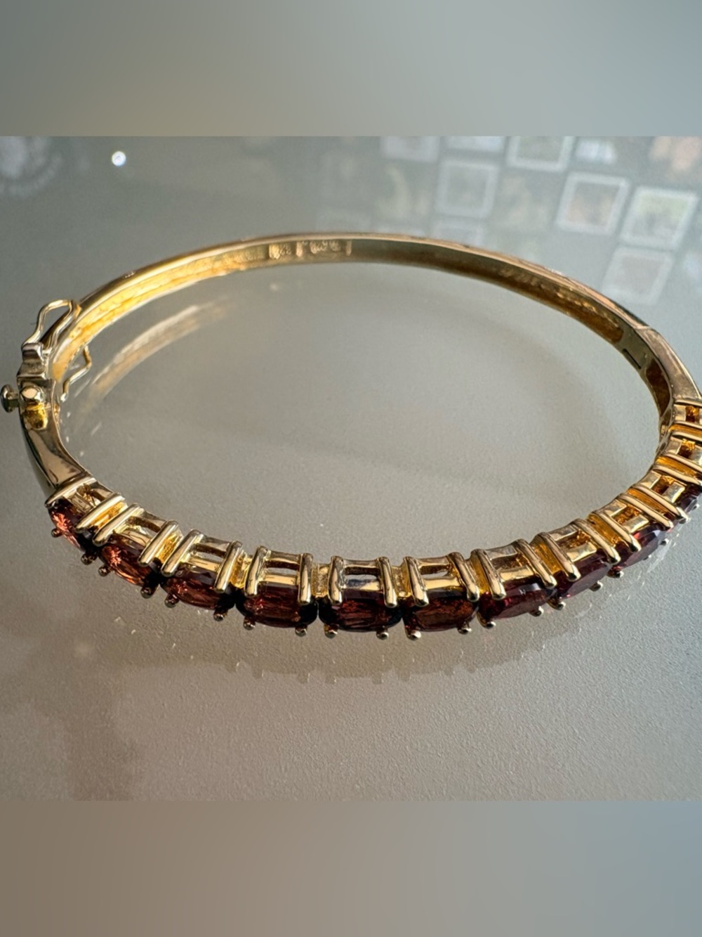 Garnet .925 Vermeil Bracelet